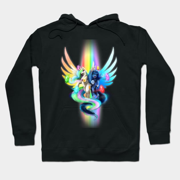 In the name of the rainbow... We shall banish you! Hoodie by slifertheskydragon